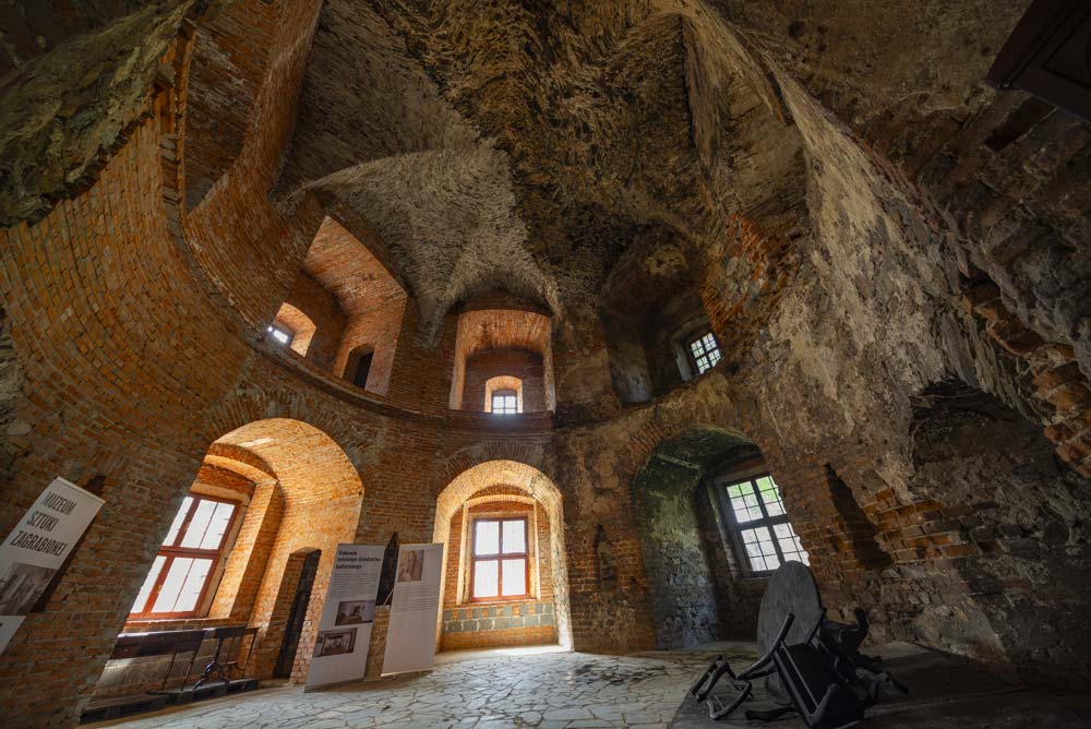 Wnętrze zamku w Ząbkowicach Śląskich jest udostępnione do zwiedzania